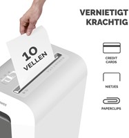 Papiervernietiger Fellowes LX65 4x40mm wit 1 Stuk-2