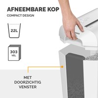 Papiervernietiger Fellowes LX65 4x40mm wit 1 Stuk-1