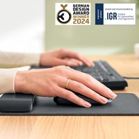 Muismat Leitz Ergo met verstelbare polssteun grijs 1 Stuk-2