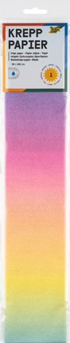 Crepepapier Folia 50x250cm 10vel 1650 regenboog 1 Stuk