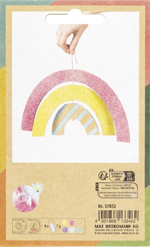 Glitterpoeder Bio Folia Rainbow 7gr 5 kleuren 5 Tube-3