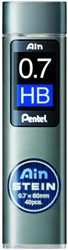 Potloodstift Pentel Ain Stein HB 0.7mm koker à 40 stuks