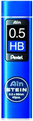 Potloodstift Pentel Ain Stein HB 0.5mm koker 40st 40 Stuk