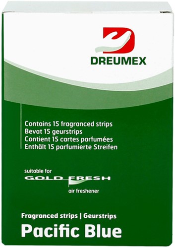 Luchtverfrisser Dreumex Gold Fresh Pacific Blue 15 Stuk