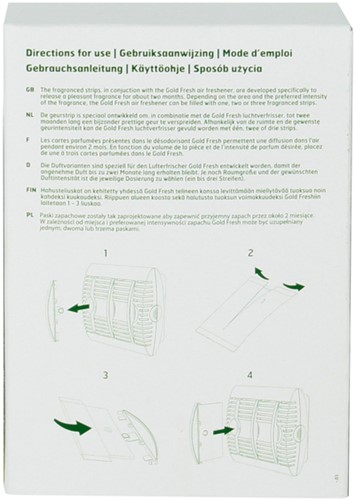 Luchtverfrisser Dreumex Gold Fresh Pacific Blue 15 Stuk-1