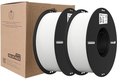 3D Filament Creality PLA 1.75mm wit  2x 1 kg 1 Stuk