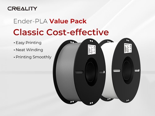 3D Filament Creality PLA 1.75mm wit + grijs 1kg