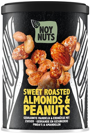 Pinda's NoyNuts gesuik en gebrand amand blik 135gr 135 Gram-2