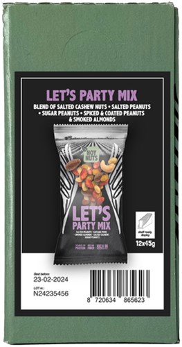 Noten NoyNuts lets party mix zak 45 gram 45 Gram-3