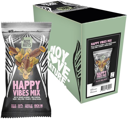 Noten NoyNuts happy vibes mix zak 45 gram 45 Gram