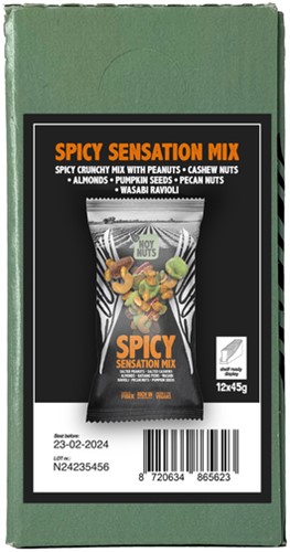 Noten NoyNuts spicy sensation mix zak 45 gram 45 Gram-3