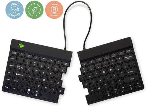 Toetsenbord R-Go Split Break QWERTY WL zw 1 Stuk