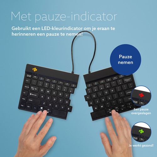 Toetsenbord R-Go Split Break QWERTY WL zw 1 Stuk-1