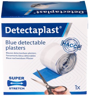 Elastische bl textielpleister Detectaplast 6cmx5m 1 Rol-2