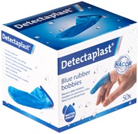 Vingerlingen Detectaplast rubber blauw 50 Stuk-3