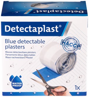Waterafstotende bl pleister Detectaplast 6cmx5m 1 Rol-2