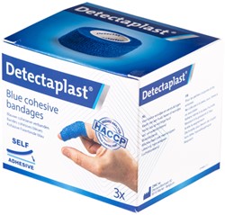 Snelpleister blauw Detectaplast 2.5cmx4.5m 3 Stuk