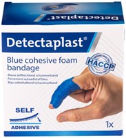 Foamverband blauw Detectaplast 6cmx4.5m 1 Stuk-2