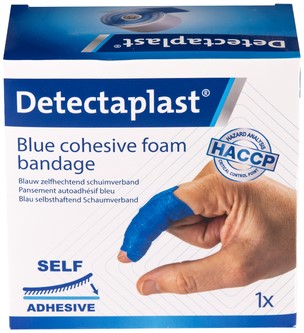 Foamverband blauw Detectaplast 6cmx4.5m 1 Stuk-2