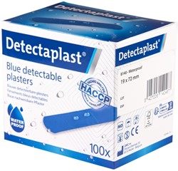 Waterafstotende bl pleister Detectaplast 19x72mm 100 Stuk
