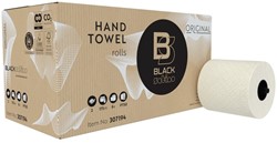 Handdoekrol BlackSatino PT50 2laags 175m wit 6 Rol