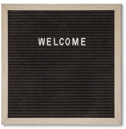 Letterbord IEZZY 30x30cm naturel hout 1 Stuk