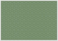 Placemat Hexagon Groen 6 Stuk