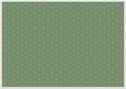 Placemat Hexagon Groen 6 Stuk