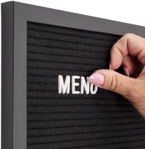 Letterbord IEZZY 30x30cm zwart hout 1 Stuk-2