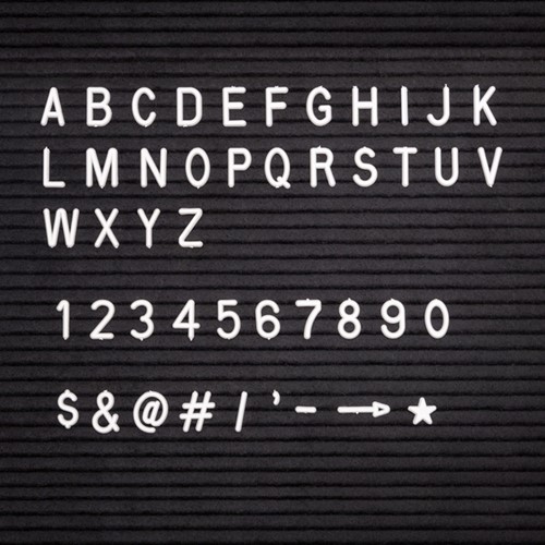 Letterbord IEZZY 40x60cm zwart hout-3
