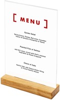 Menukaarthouder IEZZY T tafeldisplay A4 hout 1 Stuk-2