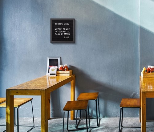 Letterbord IEZZY 60x80cm zwart hout 1 Stuk-4