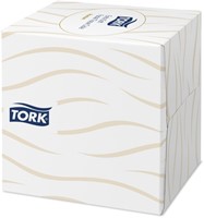 Facial tissues Tork Premium kubus 2laags wit 100 Vel-3