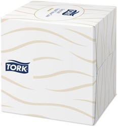 Facial tissues Tork Premium kubus 2laags wit 100 Vel