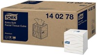 Facial tissues Tork Premium kubus 2laags wit 100 Vel-2