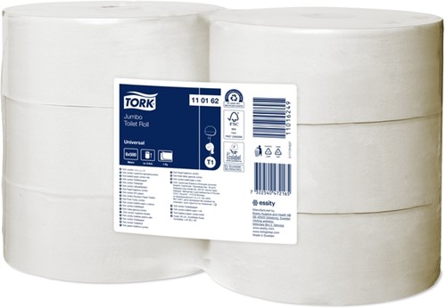 Toiletpapier Tork T1 Universal jumbo 1laags 500m 6 Rol