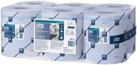 Poetspapier Tork M4 Advanced 2laags 450 vel blauw 6 Rol