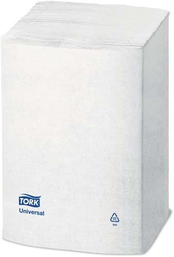 Servet Tork N4 Universal vierdevouw 1laags wit 1125 Stuk-2