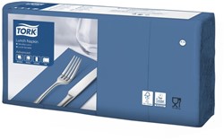 Lunchservet Tork Advanced achtstevouw donkerblauw 200 Stuk