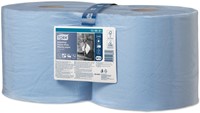 Poetspapier Tork W2 Industrial Premium blauw 2 Rol