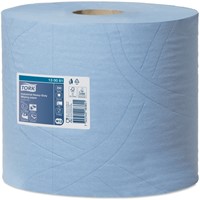 Poetspapier Tork W2 Industrial Premium blauw 2 Rol-2