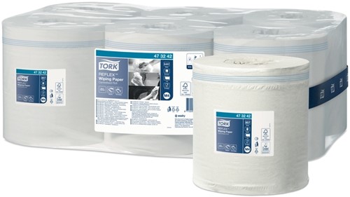 Poetspapier Tork M4 Advanced 1laags 857 vel wit 6 Rol-3