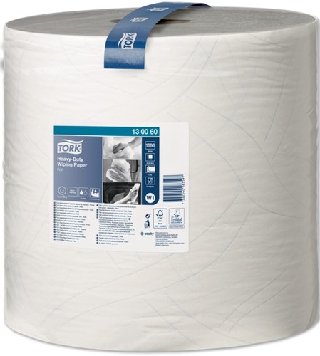 Poetspapier Tork W1 Heavy Duty Premium 2laags wit 1000 Vel