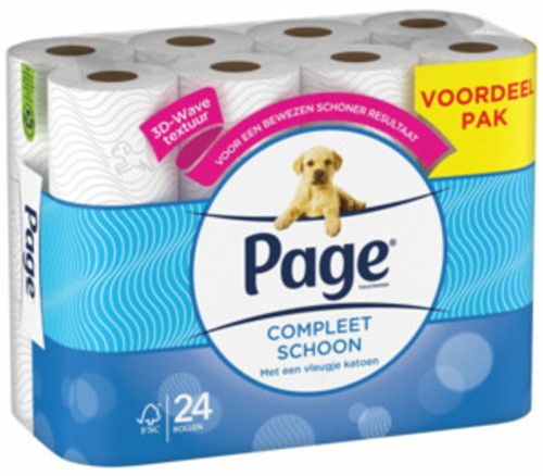 Toiletpapier Page Compleet Schoon 2-laags 140v 24r 24 Rol-2