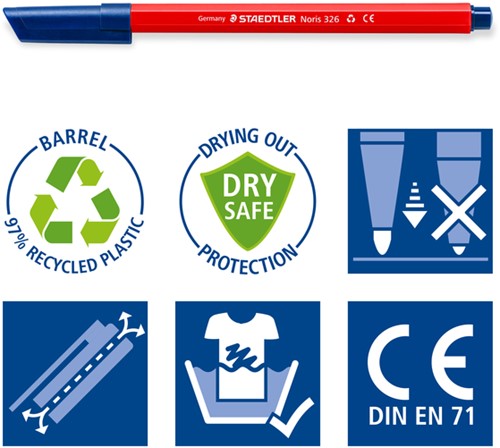 Kleurstift Noris 326 kartonnen etui 10 kleuren 10 Stuk-4