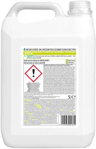 Afwasmiddel Ecover citroen aloe vera 5L 5 Liter-2