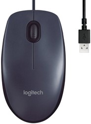 Muis Logitech USB B100 zwart 1 Stuk
