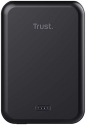 Powerbank Trust Magnetic draadloos 5000MAH zwart 1 Stuk