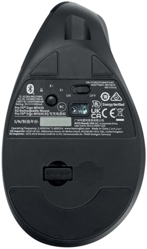 Muis Kensington EQ Pro Fit Ergo MY630 1 Stuk-3