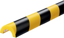Beschermingsprofiel Durable P30 buis 1m geel zwart 1 Stuk